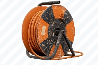 defekte Kabeltrommel